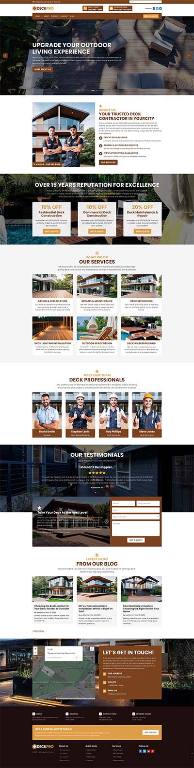 Deck-Contractor-website-home-page